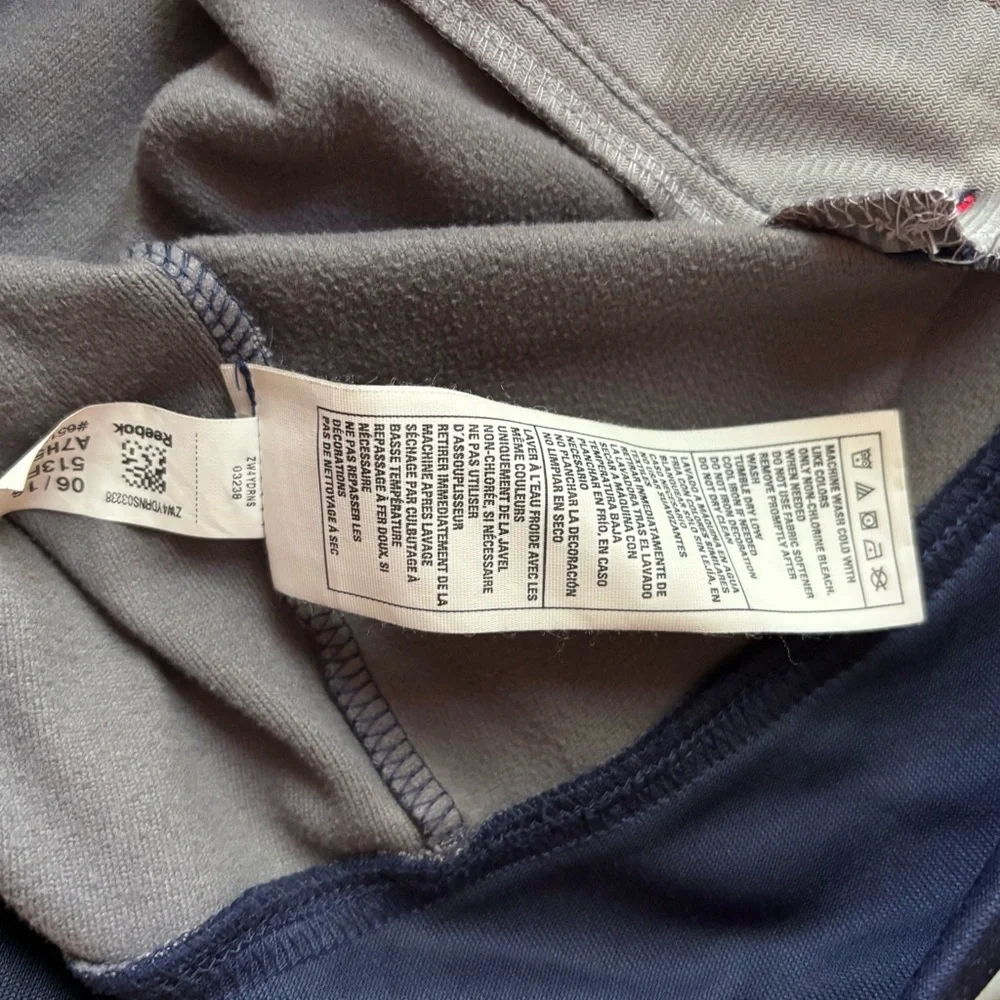 Reebok New York Rangers Zip-Up Jacket - Blue and Gray
